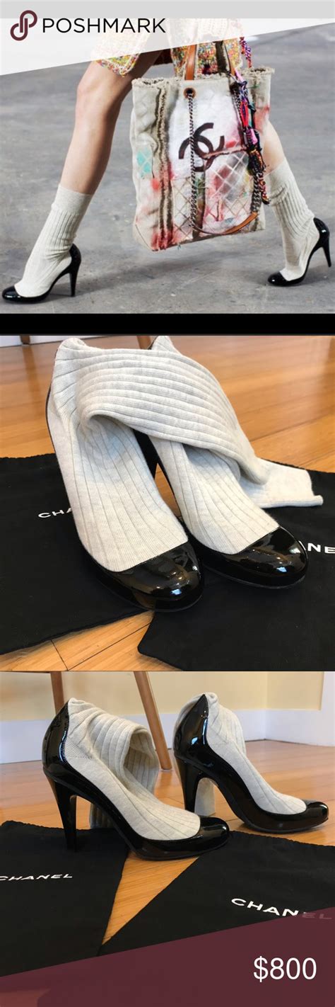 selfridges shoes chanel|chanel sock booties.